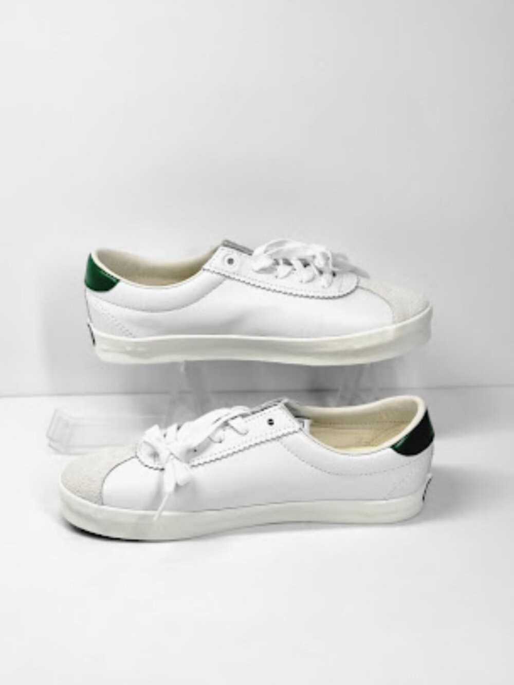 VANS Premium Sport Low 73 Shoes White Green leather Sneakers Sz M8.5 / W10 NWOB - Picture 5 of 8